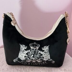 Juicy Couture classic Scottie dogs shoulder hobo bag